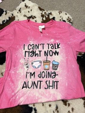 Pink Graphic Short-Sleeve Tee - I Can't Talk Right Now
